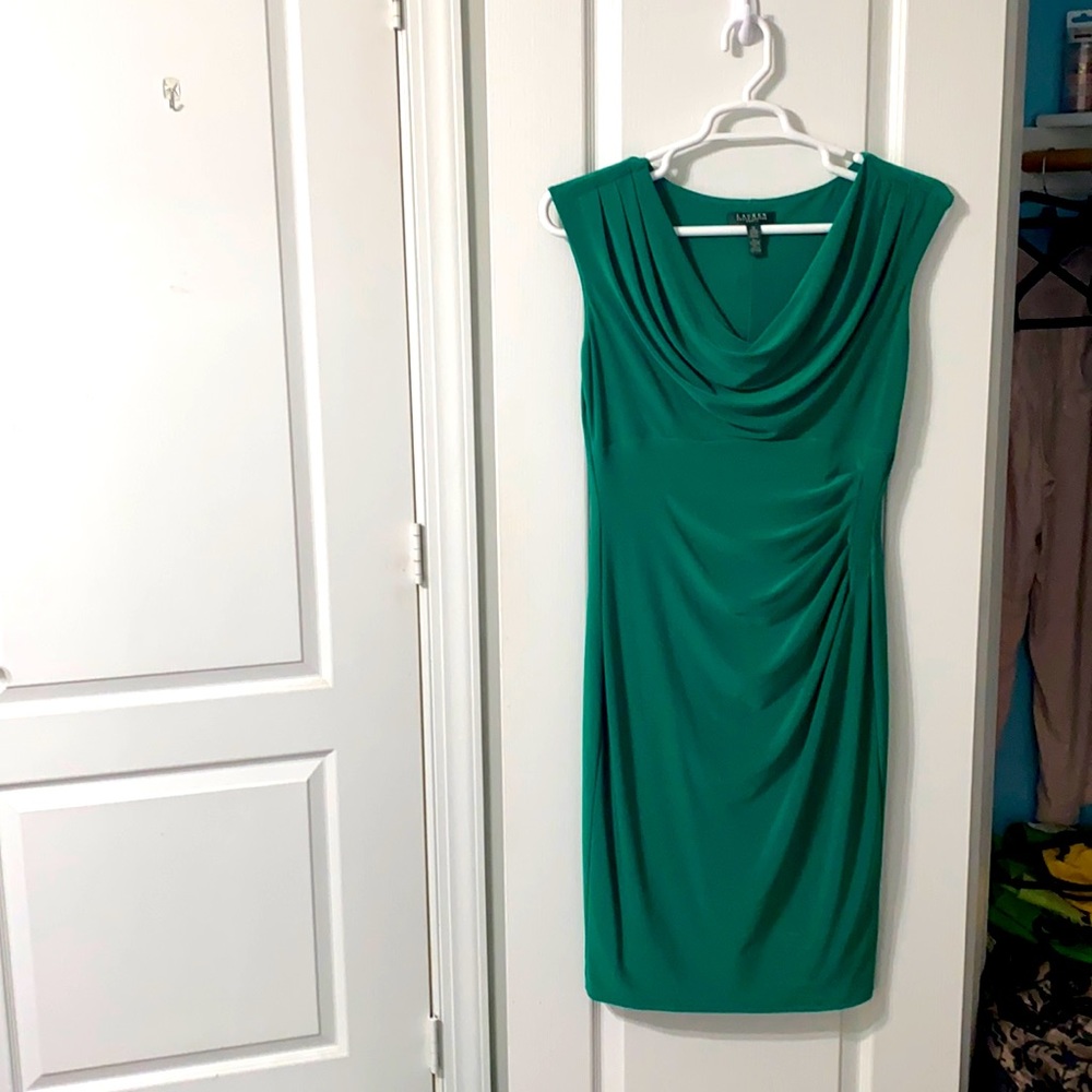 Lauren Ralph Lauren, Green, Cocktail Dress